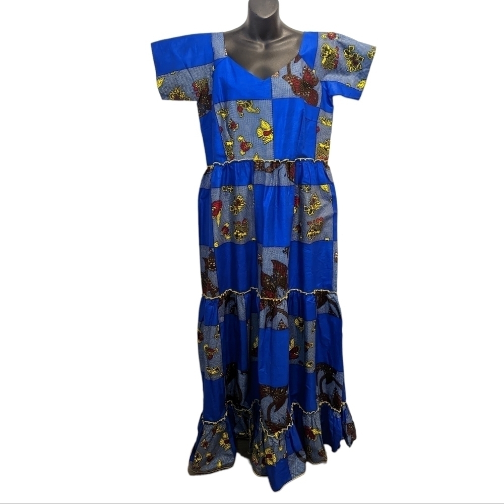 Handmade African Print Tiered Dress Ankara
